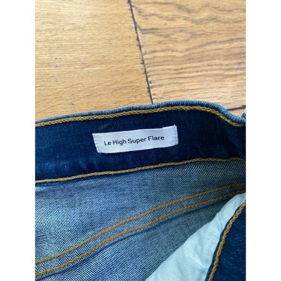 Frame Le High Super Flare Jeans Cantine Blue NWOT - Picture 10 of 11